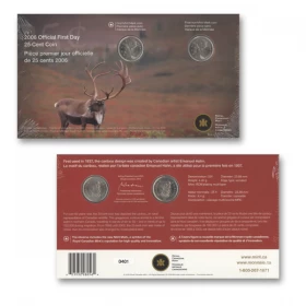 2006 Canada 25-Cent: Official First Day Coin Set