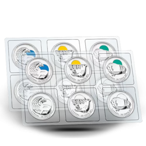 2011 Canadian 25-Cent Legendary Nature 12-Coin Circulation Pack
