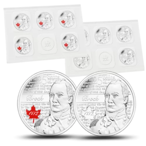 2012 Canadian 25-Cent Sir Isaac Brock 10-Coin Circulation Pack