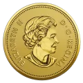 2019 (1979-) Canadian 25-Cent Gold Maple Leaf 40th Anniv 0.5g Pure Gold Coin