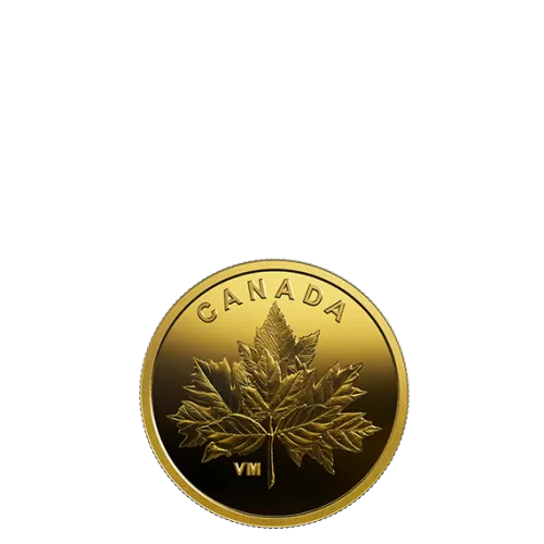 2019 Canadian 25-Cent Bouquet of Maple Leaves - 0.5g Pure Gold Coin