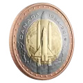 2019 (1984-) Canadian 25-Cent First Canadian in Space Tri-Metallic Coin