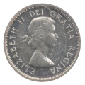 1954 Canadian 25-Cent Caribou Silver Quarter Coin ( VG)