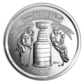 2017 (1892-) Canadian 25-Cent The Stanley Cup® 125th Anniv Quarter Coin (Brilliant Uncirculated)