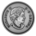 2018 Canadian $25 Her Majesty Queen Elizabeth II: Matriarch of the Royal Family - Fine Silver Coin (Antique Finish)