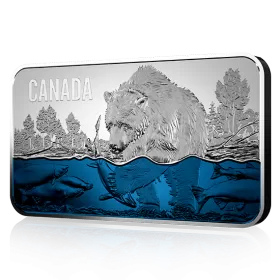 2018 Canadian $25 Salmon Run - Fine Silver Ultra-High Relief Coin