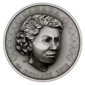 2018 Canadian $25 Her Majesty Queen Elizabeth II: The New Queen 1 oz Fine Silver Coin