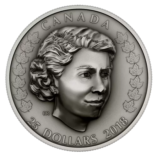 2018 Canadian $25 Her Majesty Queen Elizabeth II: The New Queen 1 oz Fine Silver Coin