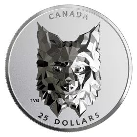 2020 Canadian $25 Multifaceted Animal Head: Lynx - 1 oz Fine Silver Extraordinarily-High Relief Coin