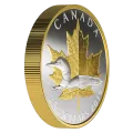 2019 Canadian $25 Timeless Icons: Loon - 1 oz Fine Silver & Gold-plated Piedfort Coin