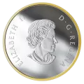 2019 Canadian $25 Timeless Icons: Loon - 1 oz Fine Silver & Gold-plated Piedfort Coin