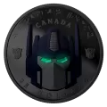 2019 Canadian $25 Transformers: Optimus Prime - Fine Silver Coloured Coin