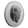 2021 Canadian $25 Bold Bison - Fine Silver Extraordinarily-High Relief Coin