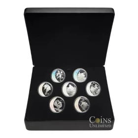 2007-2009 Canada $25 Vancouver Winter Olympics Silver Hologram 15 Coin Series-only 12 of 15 coins in set-no outside sleeve & case is not 100%