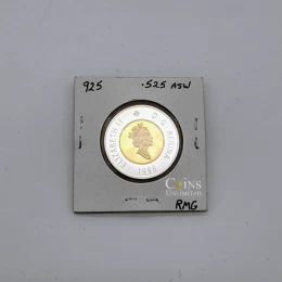 1996 Canada $2 Polar Bear Toonie Piedfort Sterling Silver Coin