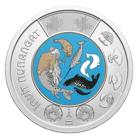 2024 Canada $2 Celebrating Inuit Nunangat Colourized Toonie Coin (Brilliant Uncirculated)