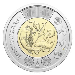 2024 Canada $2 Celebrating Inuit Nunangat Non-colourized Toonie Coin (Brilliant Uncirculated)