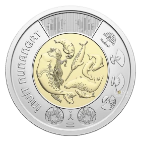 2024 Canada $2 Celebrating Inuit Nunangat Non-colourized Toonie Coin (Brilliant Uncirculated)