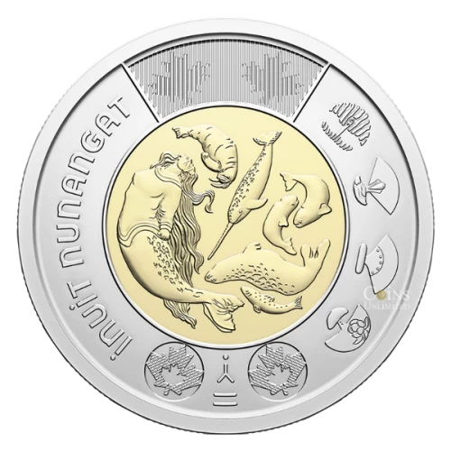 2024 Canada $2 Celebrating Inuit Nunangat Non-colourized Toonie Coin (Brilliant Uncirculated)