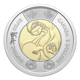 2025 Canada $2 Celebrating the Life and Art of Daphne Odjig Non-Colourized Coin (Brilliant Uncirculated)