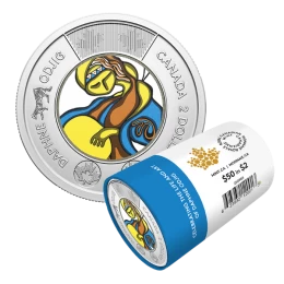 2025 Canada $2 Celebrating the Life and Art of Daphne Odjig Colourized Special Wrap Roll