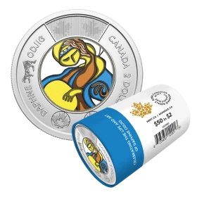 2025 Canada $2 Celebrating the Life and Art of Daphne Odjig Colourized Special Wrap Roll