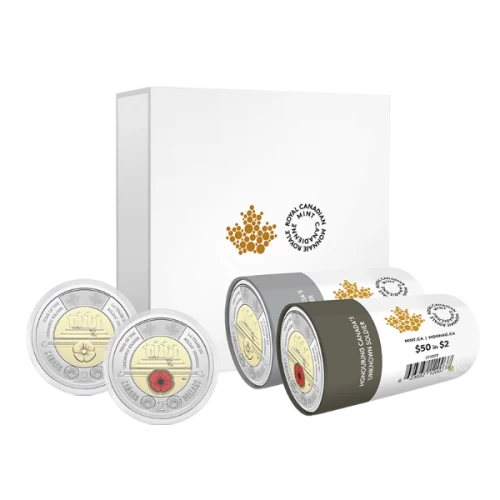 2025 Canada $2 Honouring Canada’s Unknown Soldier Special Wrap Roll Box Set
