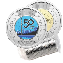 2026 Canada $2 50th Anniversary of the CN Tower Colourized Original Mixed Coin Roll