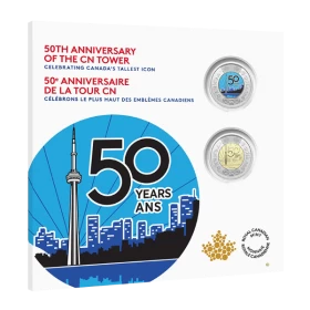 2026 Canada $2 50th Anniversary of the CN Tower - Commemorative Collector Keepsake Card 