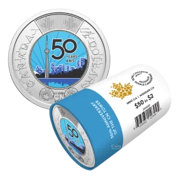 2026 Canada $2 50th Anniversary of the CN Tower Colourized Special Wrap Roll