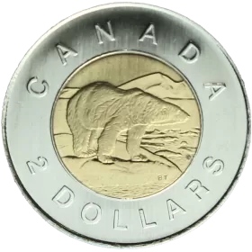 2001 Canadian $2 Polar Bear Toonie Coin (Brilliant Uncirculated)