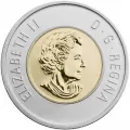 2011 Canadian $2 Baby Animals: Elk Calf Specimen Toonie Coin