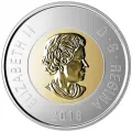 2015 Canadian $2 Baby Animals: Baby Raccoon Specimen Toonie Coin