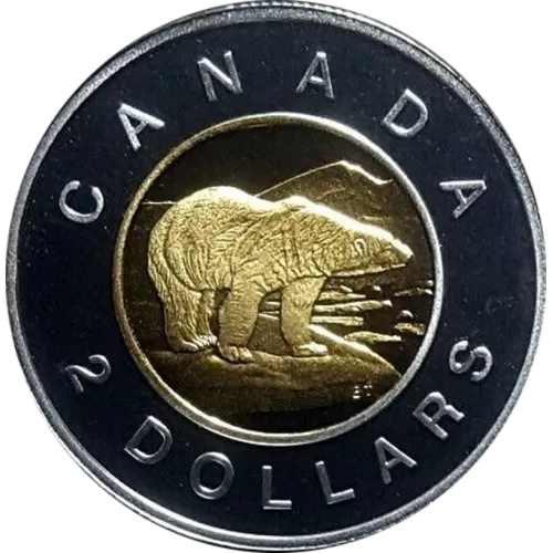 1997 Canadian $2 Polar Bear Toonie Proof Coin