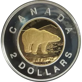1998 Canadian $2 Polar Bear Toonie Proof Coin