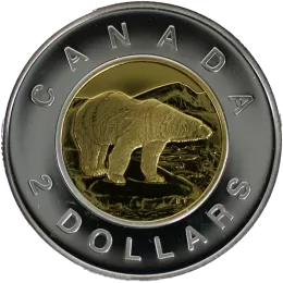 1999 Canadian $2 Polar Bear Toonie Proof Coin