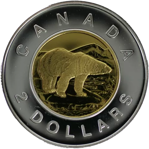 1999 Canadian $2 Polar Bear Toonie Proof Coin