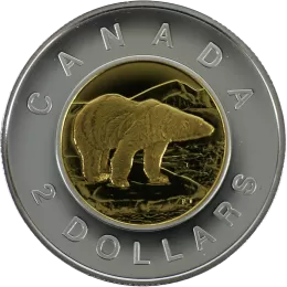 2000 Canadian $2 Polar Bear Toonie Proof Coin