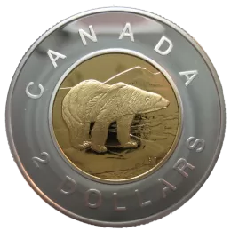 2001 Canadian $2 Polar Bear Toonie Proof Coin