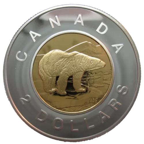 2001 Canadian $2 Polar Bear Toonie Proof Coin