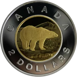 2002 (1952-) Canadian $2 Polar Bear Toonie Proof Coin