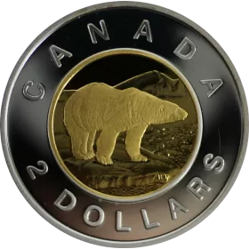 2002 (1952-) Canadian $2 Polar Bear Toonie Proof Coin