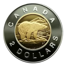 2004 Canadian $2 Polar Bear Toonie Proof Coin