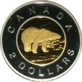 2005 Canadian $2 Polar Bear Toonie Proof Coin