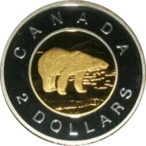 2005 Canadian $2 Polar Bear Toonie Proof Coin