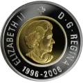 2006 (1996-) Canadian $2 Polar Bear Toonie 10th Anniv Proof Coin