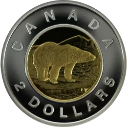 2007 Canadian $2 Polar Bear Toonie Proof Coin