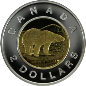2007 Canadian $2 Polar Bear Toonie Proof Coin