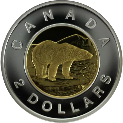 2007 Canadian $2 Polar Bear Toonie Proof Coin