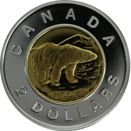 2009 Canadian $2 Polar Bear Toonie Proof Coin